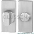 GPF Bouwbeslag RVS 0910.01 toiletgarnituur rechthoekig 70x32 mm stift 8 mm grote knop RVS geborsteld GPF091001110