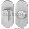 GPF Bouwbeslag RVS 0910.04 toiletgarnituur ovaal 70x32 mm stift 8 mm grote knop RVS geborsteld GPF091004110