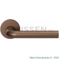 GPF Bouwbeslag Entree 100VRA2R L-model 19 mm deurkruk gatdeel op rozet 53x6,5 mm rechtswijzend Bronze blend GPF100VR0300A2