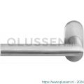 GPF Bouwbeslag RVS 1015.09-04L GPF1015.04L Toi deurkruk gatdeel op ovaal rozet RVS 70x32x10 mm linkswijzend RVS geborsteld GPF1015090200-04