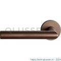 GPF Bouwbeslag Anastasius 1015.A2-00 L/R Toi L-haaks model 19 mm deurkruk gatdeel op ronde rozet 50x8 mm links-rechtswijzend Bronze blend GPF1015A20200-00