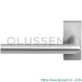 GPF Bouwbeslag RVS 1016.09-01L GPF1016.01L Toi deurkruk gatdeel op rechthoekige rozet RVS 70x32x10 mm linkswijzend RVS geborsteld GPF1016090200-01