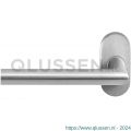 GPF Bouwbeslag RVS 1016.09-04L GPF1016.04L Toi deurkruk gatdeel op ovaal rozet RVS 70x32x10 mm linkswijzend RVS geborsteld GPF1016090200-04