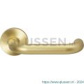 GPF Bouwbeslag Entree 105VRP4 U-model 19 mm deurkruk op rozet 53x6 mm PVD mat messing GPF105VR0100P4