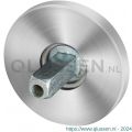 GPF Bouwbeslag RVS 1100.05.400 rozet rond 50x6 mm met vastgelaste knopvastzetter RVS geborsteld GPF110005400