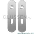 GPF Bouwbeslag RVS 1100.10 BB56 kortschild afgerond enkelverend 169x46x8,5 mm BB56 RVS geborsteld GPF110010101