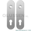 GPF Bouwbeslag RVS 1100.10 PC72 kortschild afgerond enkelverend 169x46x8,5 mm PC72 RVS geborsteld GPF110010142