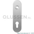 GPF Bouwbeslag RVS 1100.10L PC72 deurkruk gatdeel linkswijzend kortschild afgerond 169x46x8,5 mm PC72 RVS geborsteld GPF110010242