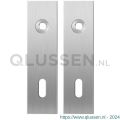 GPF Bouwbeslag RVS 1100.15 BB72 kortschild rechthoekig enkelverend 169x46x8,5 mm BB72 RVS geborsteld GPF110015111