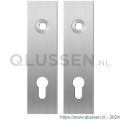 GPF Bouwbeslag RVS 1100.15 PC72 kortschild rechthoekig enkelverend 169x46x8,5 mm PC72 RVS geborsteld GPF110015142