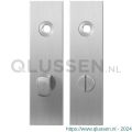 GPF Bouwbeslag RVS 1100.15 WC63/8 normaal kortschild rechthoekig enkelverend 169x46x8,5 mm WC63/8 normale knop RVS geborsteld GPF110015885