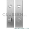 GPF Bouwbeslag RVS 1100.15 WC72/8 normaal kortschild rechthoekig enkelverend 169x46x8,5 mm WC72/8 normale knop RVS geborsteld GPF110015886