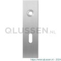 GPF Bouwbeslag RVS 1100.15L BB56 deurkruk gatdeel linkswijzend kortschild rechthoekig 169x46x8,5 mm BB56 RVS geborsteld GPF110015201