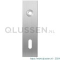 GPF Bouwbeslag RVS 1100.15L BB72 deurkruk gatdeel linkswijzend kortschild rechthoekig 169x46x8,5 mm BB72 RVS geborsteld GPF110015211