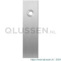 GPF Bouwbeslag RVS 1100.15L blind deurkruk gatdeel linkswijzend kortschild rechthoekig 169x46x8,5 mm blind RVS geborsteld GPF110015200