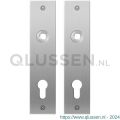 GPF Bouwbeslag RVS 1100.16 PC72 plaatschild rechthoekig zonder veer 181x41x2 mm PC72 RVS geborsteld GPF110016142