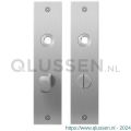 GPF Bouwbeslag RVS 1100.16 WC55/8 normaal plaatschild rechthoekig zonder veer 181x41x2 mm WC55/8 normale knop RVS geborsteld GPF110016883