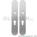 GPF Bouwbeslag RVS 1100.20 PC55 langschild afgerond enkelverend 218x40x8,5 mm PC55 RVS geborsteld GPF110020132