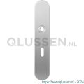 GPF Bouwbeslag RVS 1100.20L BB56 deurkruk gatdeel linkswijzend langschild afgerond 218x40x8,5 mm BB56 RVS geborsteld GPF110020201