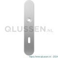 GPF Bouwbeslag RVS 1100.20L BB72 deurkruk gatdeel linkswijzend langschild afgerond 218x40x8,5 mm BB72 RVS geborsteld GPF110020211