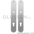 GPF Bouwbeslag RVS 1100.22 PC85 plaatschild afgerond zonder veer 240x40x2 mm PC85 RVS geborsteld GPF110022152