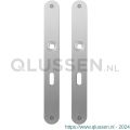 GPF Bouwbeslag RVS 1100.23 BB56 plaatschild afgerond zonder veer 240x30x2 mm BB56 RVS geborsteld GPF110023101