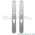 GPF Bouwbeslag RVS 1100.23 PC55 plaatschild afgerond zonder veer 240x30x2 mm PC55 RVS geborsteld GPF110023132