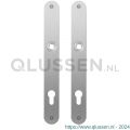 GPF Bouwbeslag RVS 1100.23 PC92 plaatschild afgerond zonder veer 240x30x2 mm PC92 RVS geborsteld GPF110023162