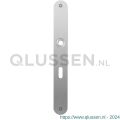 GPF Bouwbeslag RVS 1100.23L/R BB56 deurkruk gatdeel links-rechtswijzend plaatschild afgerond zonder veer 240x30x2 mm BB56 RVS geborsteld GPF110023201