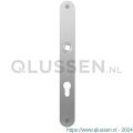 GPF Bouwbeslag RVS 1100.23L/R PC72 deurkruk gatdeel links-rechtswijzend plaatschild afgerond zonder veer 240x30x2 mm PC72 RVS geborsteld GPF110023242