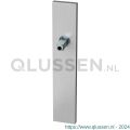 GPF Bouwbeslag RVS 1100.25.400 blind langschild rechthoekig 220x40x8 mm blind met vastgelaste knopvastzetter RVS geborsteld GPF110025400