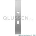 GPF Bouwbeslag RVS 1100.25L BB56 deurkruk gatdeel linkswijzend langschild rechthoekig 218x40x8,5 mm BB56 RVS geborsteld GPF110025201