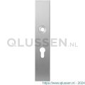 GPF Bouwbeslag RVS 1100.25L PC55 deurkruk gatdeel linkswijzend langschild rechthoekig 218x40x8,5 mm PC55 RVS geborsteld GPF110025232