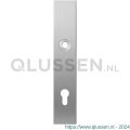 GPF Bouwbeslag RVS 1100.25L PC85 deurkruk gatdeel linkswijzend langschild rechthoekig 218x40x8,5 mm PC85 RVS geborsteld GPF110025252