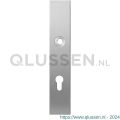 GPF Bouwbeslag RVS 1100.25R PC72 deurkruk gatdeel rechtswijzend langschild rechthoekig 218x40x8,5 mm PC72 RVS geborsteld GPF110025342