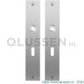 GPF Bouwbeslag RVS 1100.26 BB56 plaatschild rechthoekig zonder veer 220x40x2 mm BB56 RVS geborsteld GPF110026101