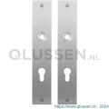 GPF Bouwbeslag RVS 1100.26 PC72 plaatschild rechthoekig zonder veer 220x40x2 mm PC72 RVS geborsteld GPF110026142