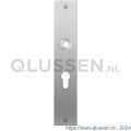 GPF Bouwbeslag RVS 1100.26L/R PC55 deurkruk gatdeel links-rechtswijzend plaatschild rechthoekig zonder veer 220x40x2 mm PC55 RVS geborsteld GPF110026232