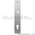 GPF Bouwbeslag RVS 1100.26L/R PC92 deurkruk gatdeel links-rechtswijzend plaatschild rechthoekig zonder veer 220x40x2 mm PC92 RVS geborsteld GPF110026262