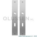 GPF Bouwbeslag RVS 1100.27 BB72 plaatschild rechthoekig zonder veer 240x40x2 mm BB72 RVS geborsteld GPF110027111