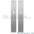 GPF Bouwbeslag RVS 1100.27 blind plaatschild rechthoekig zonder veer 240x40x2 mm blind RVS geborsteld GPF110027100