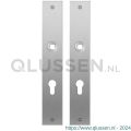 GPF Bouwbeslag RVS 1100.27 PC72 plaatschild rechthoekig zonder veer 240x40x2 mm PC72 RVS geborsteld GPF110027142