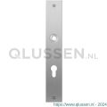 GPF Bouwbeslag RVS 1100.27L/R PC72 deurkruk gatdeel links-rechtswijzend plaatschild rechthoekig zonder veer 240x40x2 mm PC72 RVS geborsteld GPF110027242