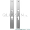 GPF Bouwbeslag RVS 1100.28 PC55 plaatschild rechthoekig zonder veer 240x30x2 mm PC55 RVS geborsteld GPF110028132