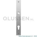 GPF Bouwbeslag RVS 1100.28L/R PC92 deurkruk gatdeel links-rechtswijzend plaatschild rechthoekig zonder veer 240x30x2 mm PC92 RVS geborsteld GPF110028262