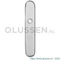 GPF Bouwbeslag RVS 1100.60L BB72 deurkruk gatdeel linkswijzend langschild afgerond 218x40x8,5 mm BB72 RVS gepolijst GPF110060211