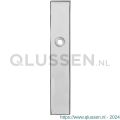 GPF Bouwbeslag RVS 1100.65 BB56 langschild rechthoekig enkelverend 218x40x8,5 mm BB56 RVS gepolijst GPF110065101