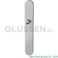 GPF Bouwbeslag RVS 1100.70.401 XL BB56 langschild XL afgerond 282x40x8,5 mm BB56 met vastgelaste knopvastzetter RVS geborsteld GPF110070401