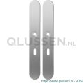 GPF Bouwbeslag RVS 1100.70 XL BB56 langschild XL afgerond enkelverend 282x40x8,5 mm BB56 RVS geborsteld GPF110070101