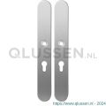 GPF Bouwbeslag RVS 1100.70 XL PC55 langschild XL afgerond enkelverend 282x40x8,5 mm PC55 RVS geborsteld GPF110070132